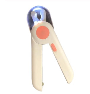 LED Light-Up Pet Nail Clipper - See-Through Trimming for Dogs & Cats