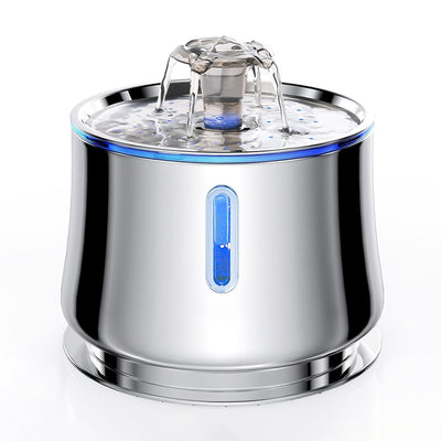 Automatic Stainless Steel Pet Water Fountain - Silent Filtered Drinking Fountain for Cats & Dogs