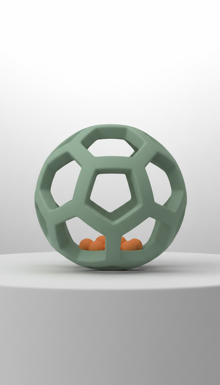 Silicone Treat-Dispensing Ball