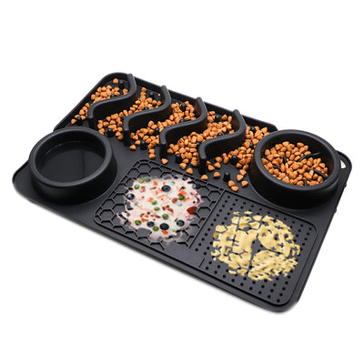 Silicone Calming Licking Mat for Dogs & Cats - Anxiety Relief Slow Feeder