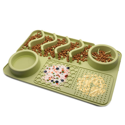 Silicone Calming Licking Mat for Dogs & Cats - Anxiety Relief Slow Feeder